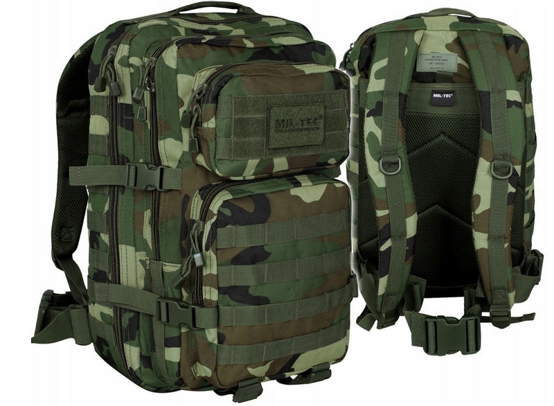 Vojenský batoh Mil-Tec Assault Pack Large 36 l - maskovanie Woodland